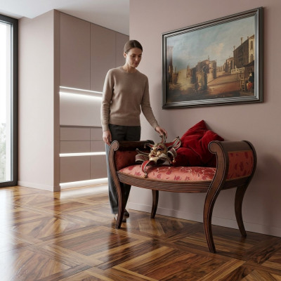 Podnóżek Sypialnia Stołek Design Ławka Salonowa Kanapa Fotel Meble Nowy