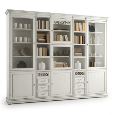 Studium Meble Office Półka na książkę Drewno Półka na książkę z Drawers Design