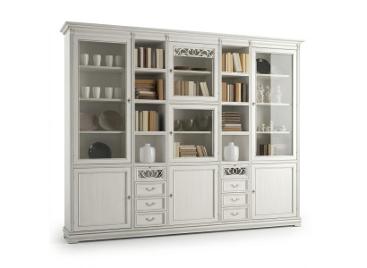 Studium Meble Office Półka na książkę Drewno Półka na książkę z Drawers Design