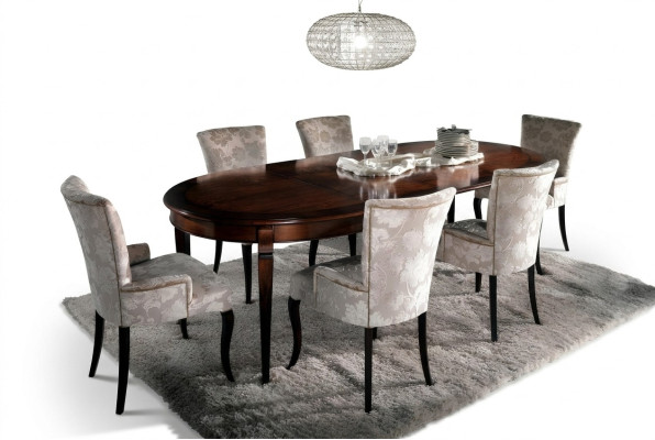 Luksusowy Stół obiadowy Italian Design Meble Meble stoły Solidne drewno Tabela Nowość