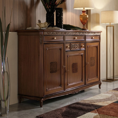 Kredens Salon Kredens Szuflady Drewno Kredens Szafa Szafki Solidny