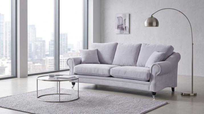 Sofa 3 Siedziba Kanapa Podkładka Sofy Kanapy Salon Design Włókienniczy Trzyosobowy