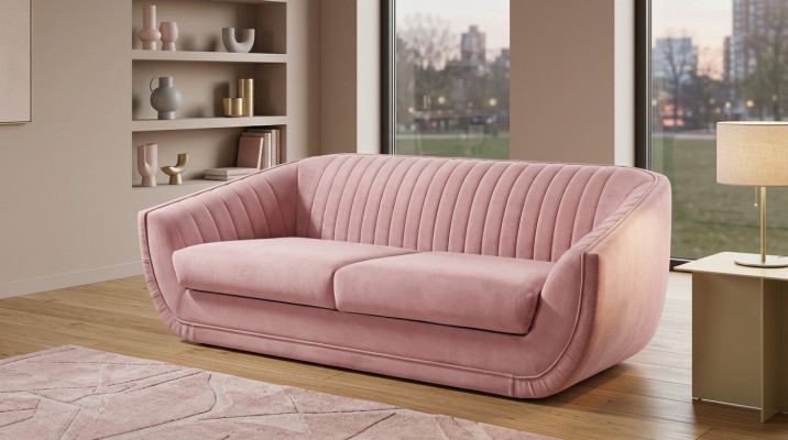 Sofa trzyosobowa 3 miejsce do siedzenia Kanapa Podkładka Sofy Kanapy Salon Design Włókienniczy
