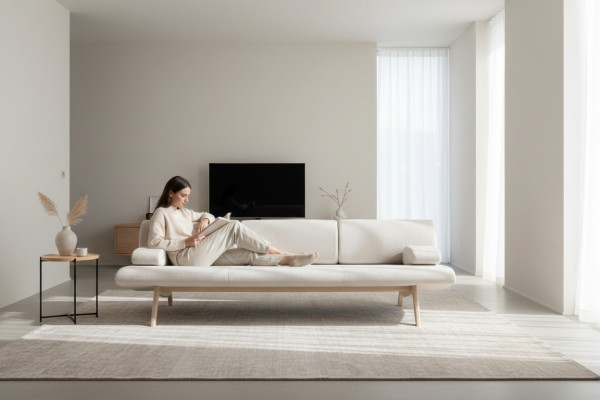 Designerska sofa 3 miejsce do siedzenia Sofa Podkładka Sofy Designerska sofa Nowa Siedziba trzyosobowa Drewno