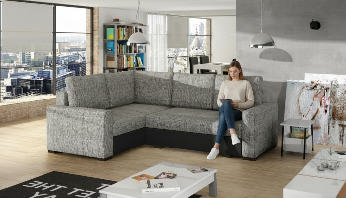 Narożnikowa kanapa Sofa w kształcie litery L Podkładka Narożne sofy Żywy krajobraz Skórzana sofa Meble Materiał
