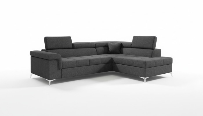 Narożnikowa kanapa Sofa w kształcie litery L Podkładka rozkładana sofa Włókiennicza Funkcja łóżka Włókienniczego