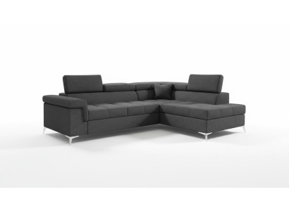Narożnikowa kanapa Sofa w kształcie litery L Podkładka rozkładana sofa Włókiennicza Funkcja łóżka Włókienniczego