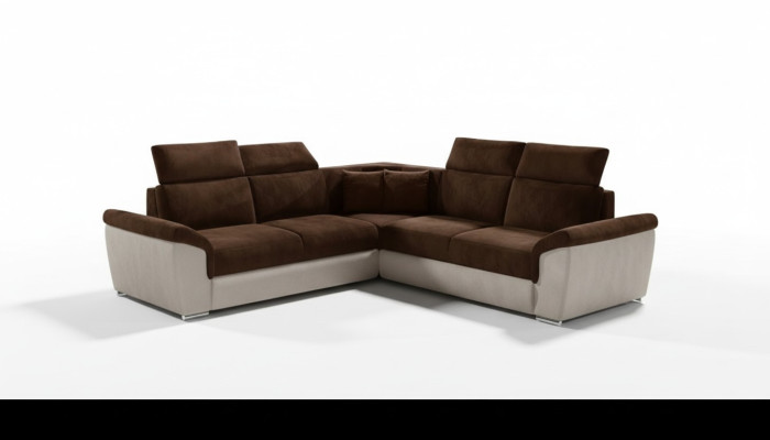 Narożnikowa kanapa L-shape Żywy krajobraz Designer Sofa Couch Podkładka Siedziba Ustawić Sofy
