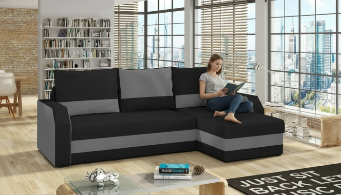 Materiałowa kanapa w kształcie litery L Żywy krajobraz Narożnikowa kanapa Ustawić Modern Design Sofa Couches