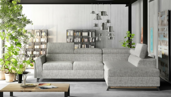Designerska Sofa Kanapa Narożnikowa kanapa Włókienniczy Podkładka Ustawić Żywy krajobraz L-Shape Material