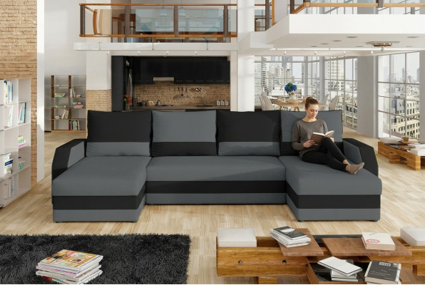 Narożnik Materiał Narożnikowa kanapa Kształt U Sofa Couch Design Couch Podkładka Włókienniczy Modern Włókienniczy