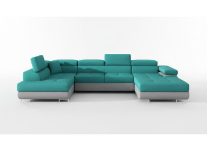 Materiał Kształt U Couch Żywy krajobraz Narożnikowa kanapa Ustawić Modern Design Sofa Modern New