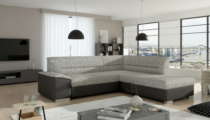Materiał Narożnikowa kanapa Sofa w kształcie litery L Podkładka Nowoczesna włókiennicza poduszka do siedzenia Grupa