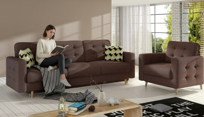 Chesterfield Couch Podkładka 3+1 miejsce do siedzenia Meble tapicerowane Zestaw sofowy Couches Sofy