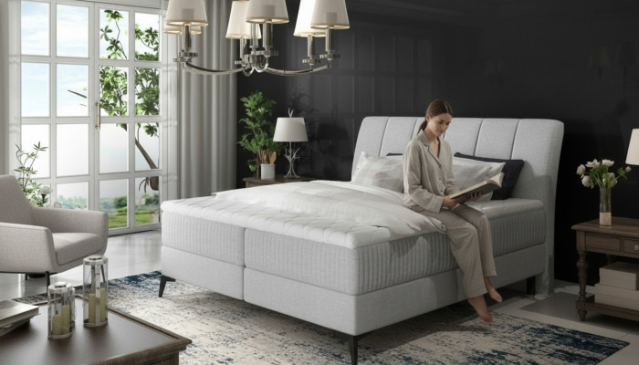 Łóżko tapicerowane łóżka Łóżko Podkładka designerska hotelowa podwójna dekoracja luksusowy design