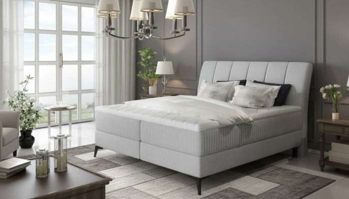 Łóżko tapicerowane łóżka Łóżko Podkładka designerska hotelowa podwójna dekoracja luksusowy design
