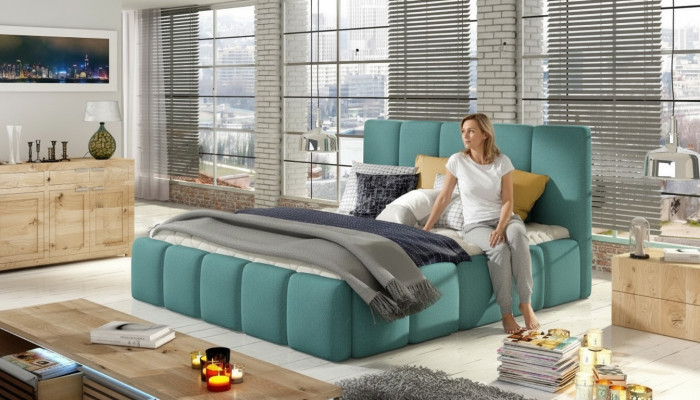 Łóżko tapicerowane łóżko Łóżko Podkładka Hotel Designer Double Deco Luxury Design