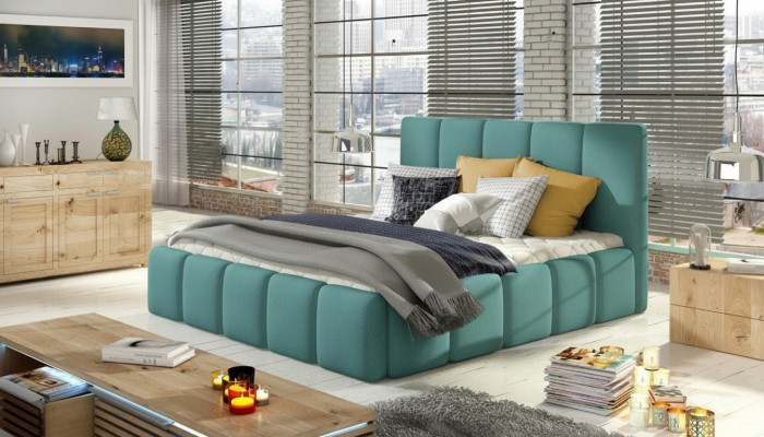 Łóżko tapicerowane łóżko Łóżko Podkładka Hotel Designer Double Deco Luxury Design
