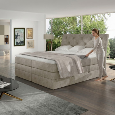 Luksusowa Sypialnia Łóżko Podkładka Chesterfield Box Spring Luxury Double Hotel