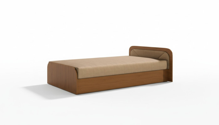 Pokój dziecięcy Łóżko tapicerowane Łóżko łóżka Drewno Sofa do spania materac 80x190cm Nowość
