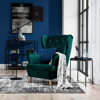 Lounge Ears Fotel Club Designer Meble Telewizor Sofa Krzesło Aksamit Podkładka Siedziba Nowość
