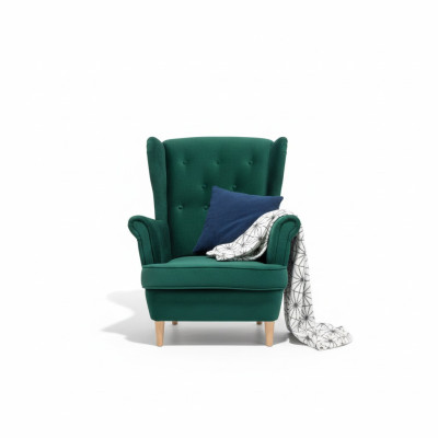 Lounge Ears Fotel Club Designer Meble Telewizor Sofa Krzesło Aksamit Podkładka Siedziba Nowość