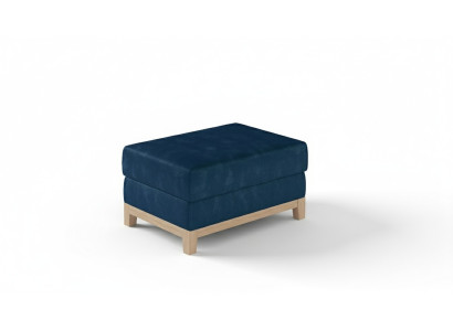 Design Podkładka Stołek Podnóżek Ottoman Siedziba Szezlong Tapicerowany Pufa Niebieski