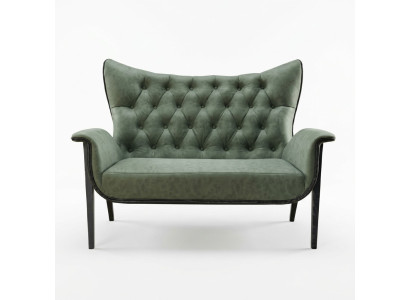 Sofa Chesterfield 2 miejsce do siedzenia Podkładka designerskie kanapy Ustawić sofy dwumiejscowe