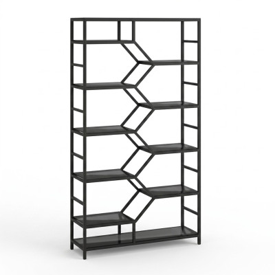 Metalowa Półka Przegroda Designerska Luksusowe Półki W Stylu Loft Szafa Czarny
