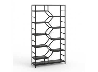 Metalowa Półka Przegroda Designerska Luksusowe Półki W Stylu Loft Szafa Czarny