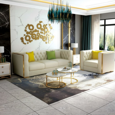 Kanapa Żywy krajobraz Ustaw Design Modern Zestaw sofowy 321 Sofy Nowość