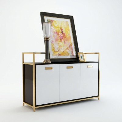 Design Kredens Szafa Luxury Stal nierdzewna Komody Szafa Dekoracyjna Półka