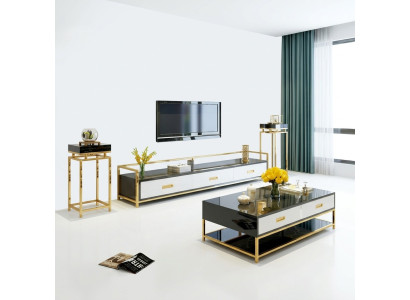 Projektant Kredens Kredens Szafka boczna niska Decor Living Pokój Półka