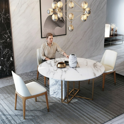 Design Stół obiadowy Drewno z Stal elementy rustykalne Deko stoły jadalnia Meble