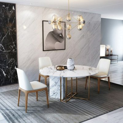 Design Stół obiadowy Drewno z Stal elementy rustykalne Deko stoły jadalnia Meble