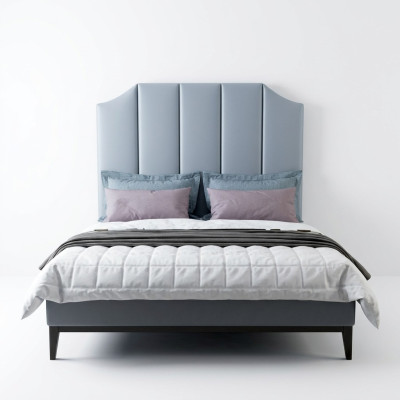 Łóżko Podkładka Design Luksusowe podwójne łóżko hotelowe Sleep Pokój Skóra 180x200cm