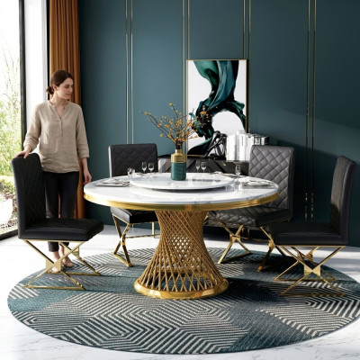 Design Drewno Tabela Okrągły Stół obiadowy Okrągłe dekoracja jadalni stoły 130cm klasy luksusowej