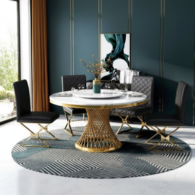Design Drewno Tabela Okrągły Stół obiadowy Okrągłe dekoracja jadalni stoły 130cm klasy luksusowej