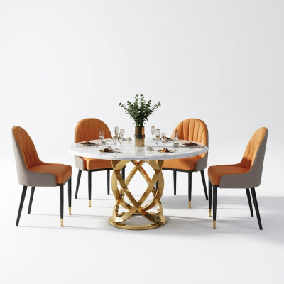 Wysokiej jakości salon Okrągłe stoły - Okrągły Designer Stal odporna Tabela