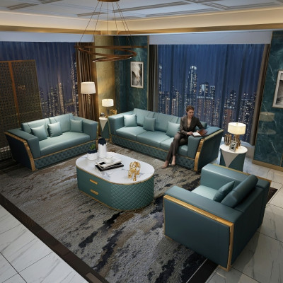 Zestaw sofowy Kanapa Ustawić 3+2+1 designerska sofa designerska kanapa grupowa 3-częściowa.