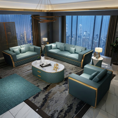 Zestaw sofowy Kanapa Ustawić 3+2+1 designerska sofa designerska kanapa grupowa 3-częściowa.