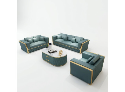 Zestaw sofowy Kanapa Ustawić 3+2+1 designerska sofa designerska kanapa grupowa 3-częściowa.