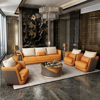 Noble Luxury Class Living Pokój Zestaw Ustawić Sofę Kanapę Podkładka 4-częściowa. ustawić