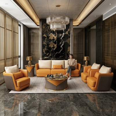 Noble Luxury Class Living Pokój Zestaw Ustawić Sofę Kanapę Podkładka 7-częściowa. ustawić