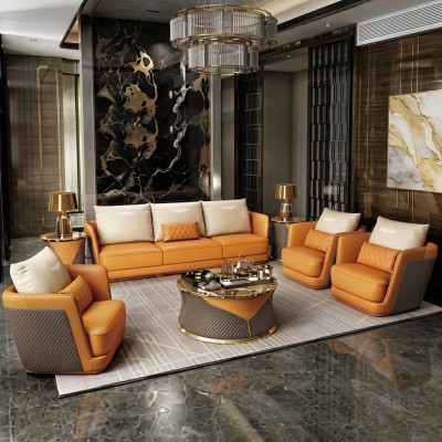 Noble Luxury Class Living Pokój Zestaw Ustawić Sofę Kanapę Podkładka 7-częściowa. ustawić