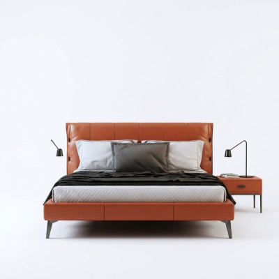 Podwójne łóżko łóżko małżeńskie design luksusowe Luxur łóżko tapicerowane design bed Włókienniczy