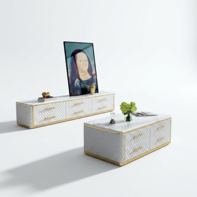 Stal bezpieczny stolik kawowy Designer Tabela Stal nierdzewna stoły boczne