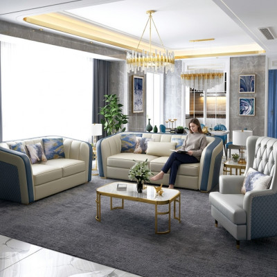 Designerska kanapa Podkładka Siedziba Ustawić Sofa Obcios 3+2+1 miejsce do siedzenia Zestaw sofowy