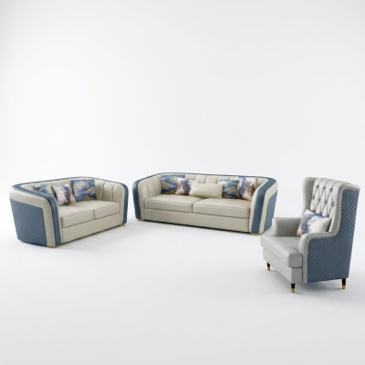 Designerska kanapa Podkładka Siedziba Ustawić Sofa Obcios 3+2+1 miejsce do siedzenia Zestaw sofowy