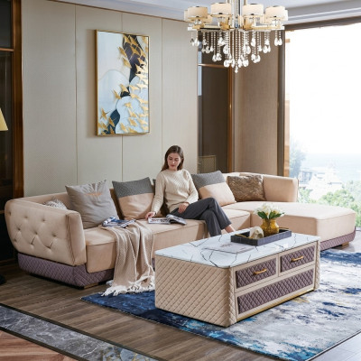 Narożnik kanapa Sofa Kanapa Podkładka Narożnik Siedziba Żywy krajobraz Ustawić L Form Meble